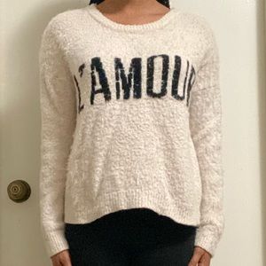 Forever 21 Cream colored Fuzzy Sweater
